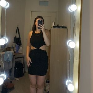 Princess Black Cut-Out Dress